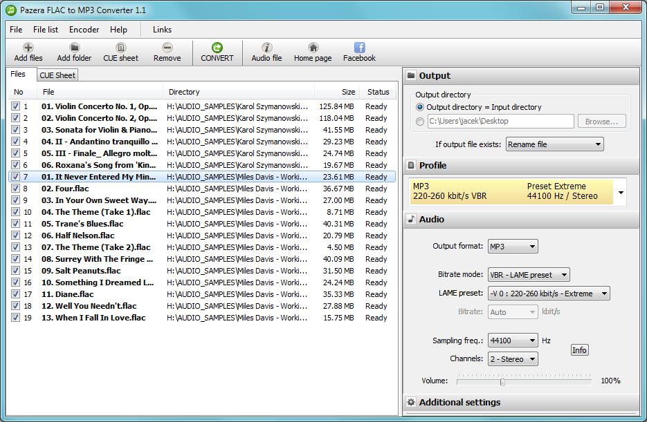 lysere Rejse Instruere Pazera FLAC to MP3 Converter - Convert FLAC files to MP3 or WAV