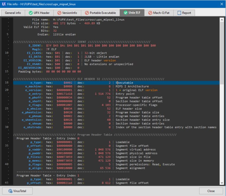 FUPX Graphical interface for the UPX packer Pazera Software