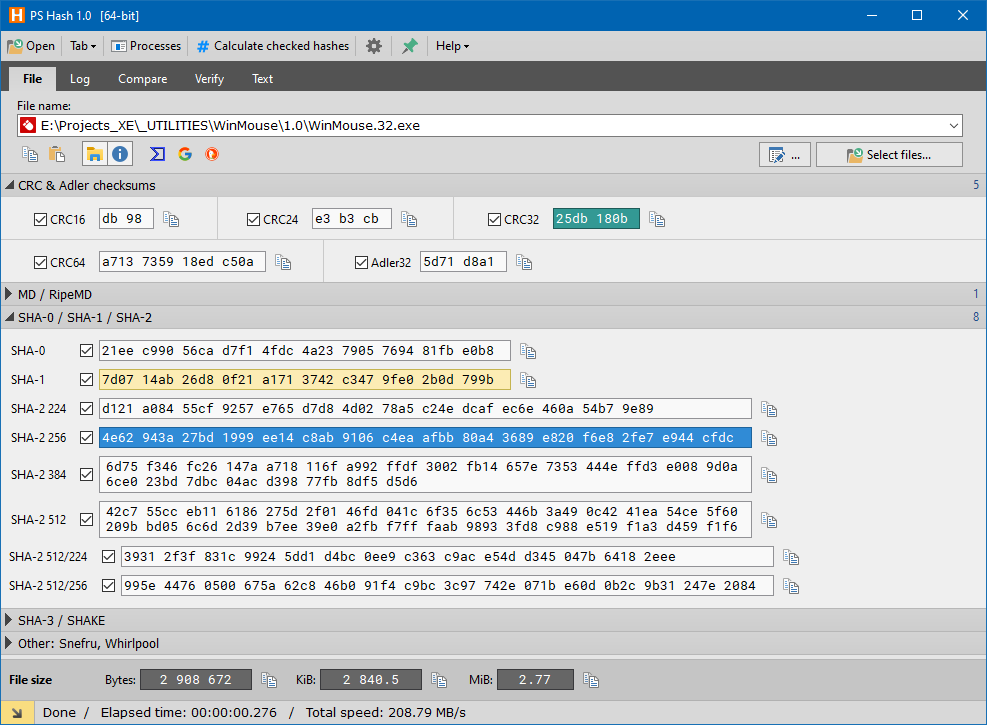 PS Hash Checksum and hash calculator Pazera Software