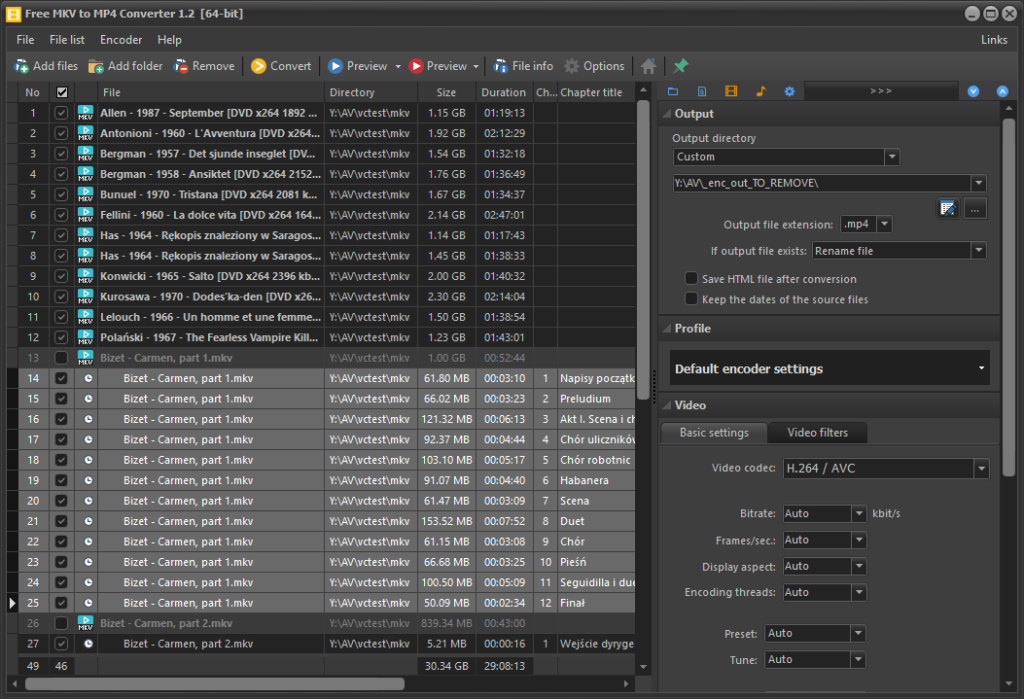 using mkv2mp4 with hevc video using mkv2mp4 with hevc video