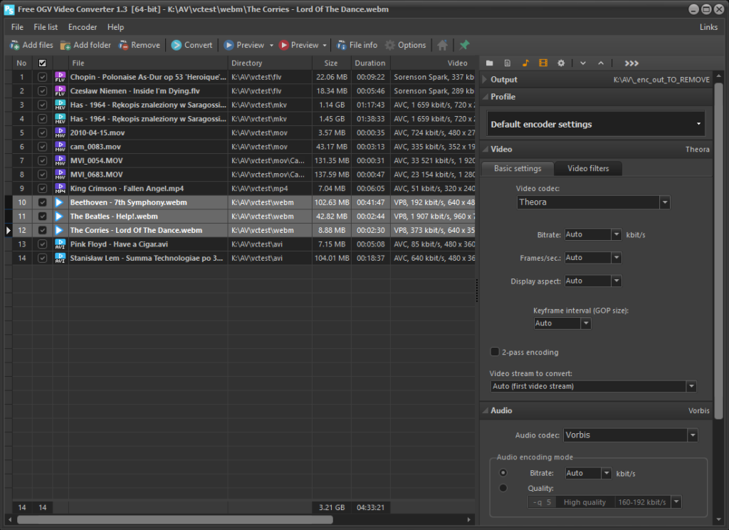 Free OGV Video Converter Convert video and audio files to OGV
